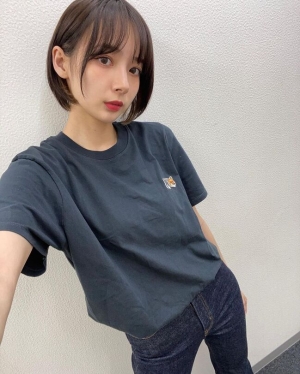 可爱短发妹 冈田纱佳